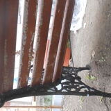 Victorian cast garden bench