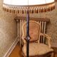 Wrought iron floor lamp.