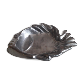 Empty Vallauris ceramic pocket in the shape of a fish