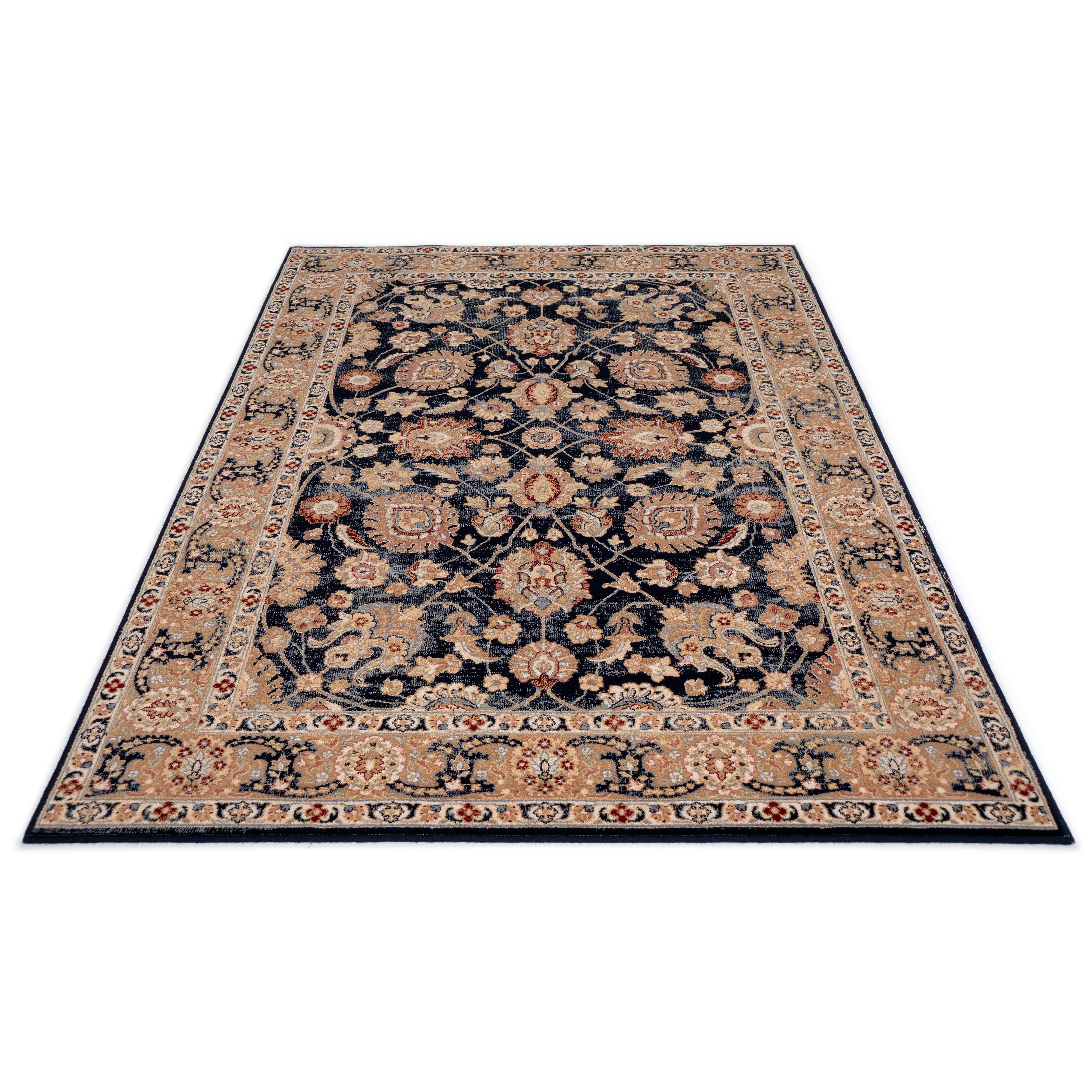 160x230 cm Mota black oriental carpet