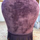 Small purple velvet tub chair
