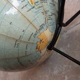 Old Girard and Barrère world map terrestrial globe