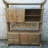 Brutalist oak buffet