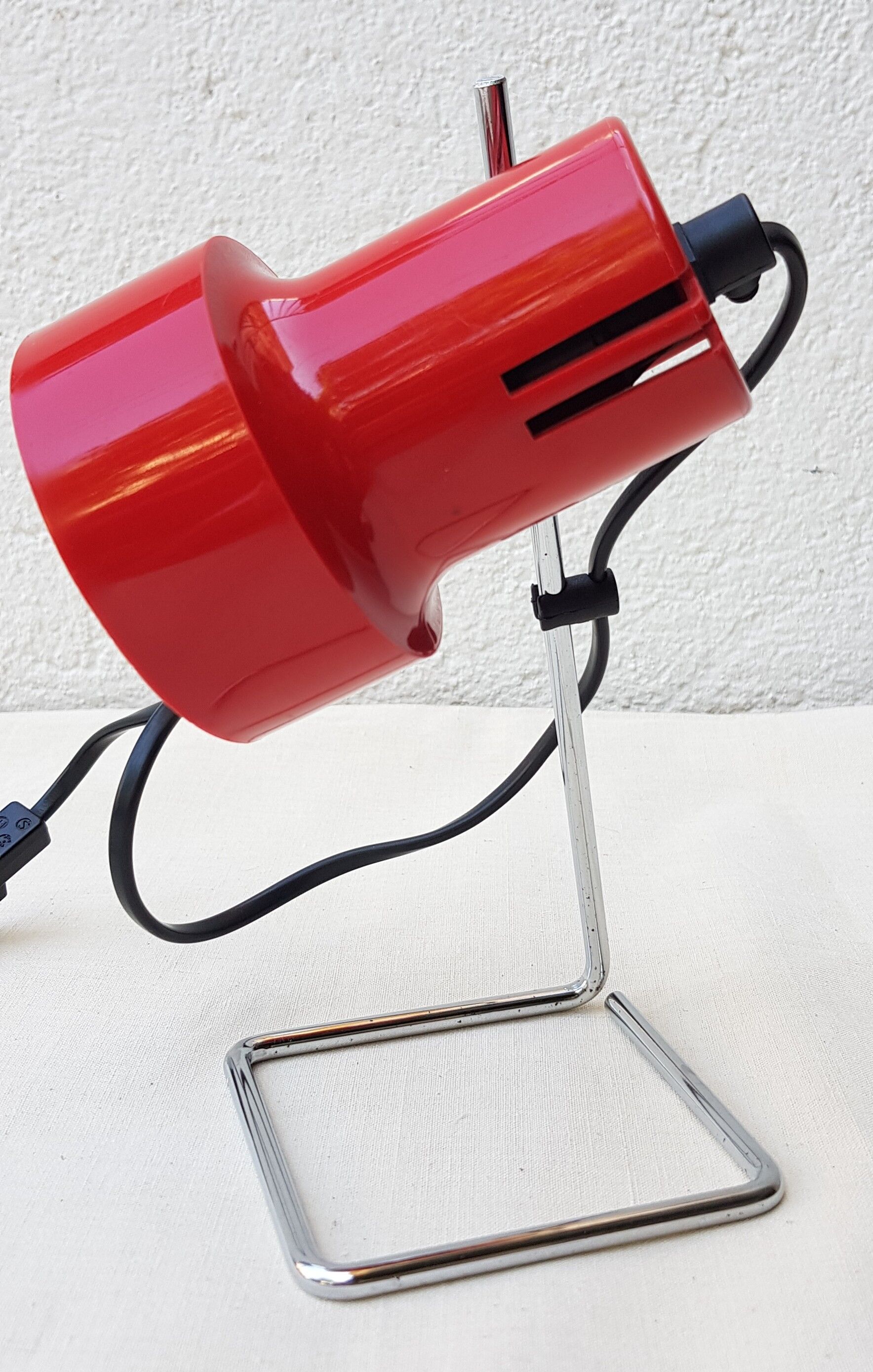 Lampe de bureau 80's rouge