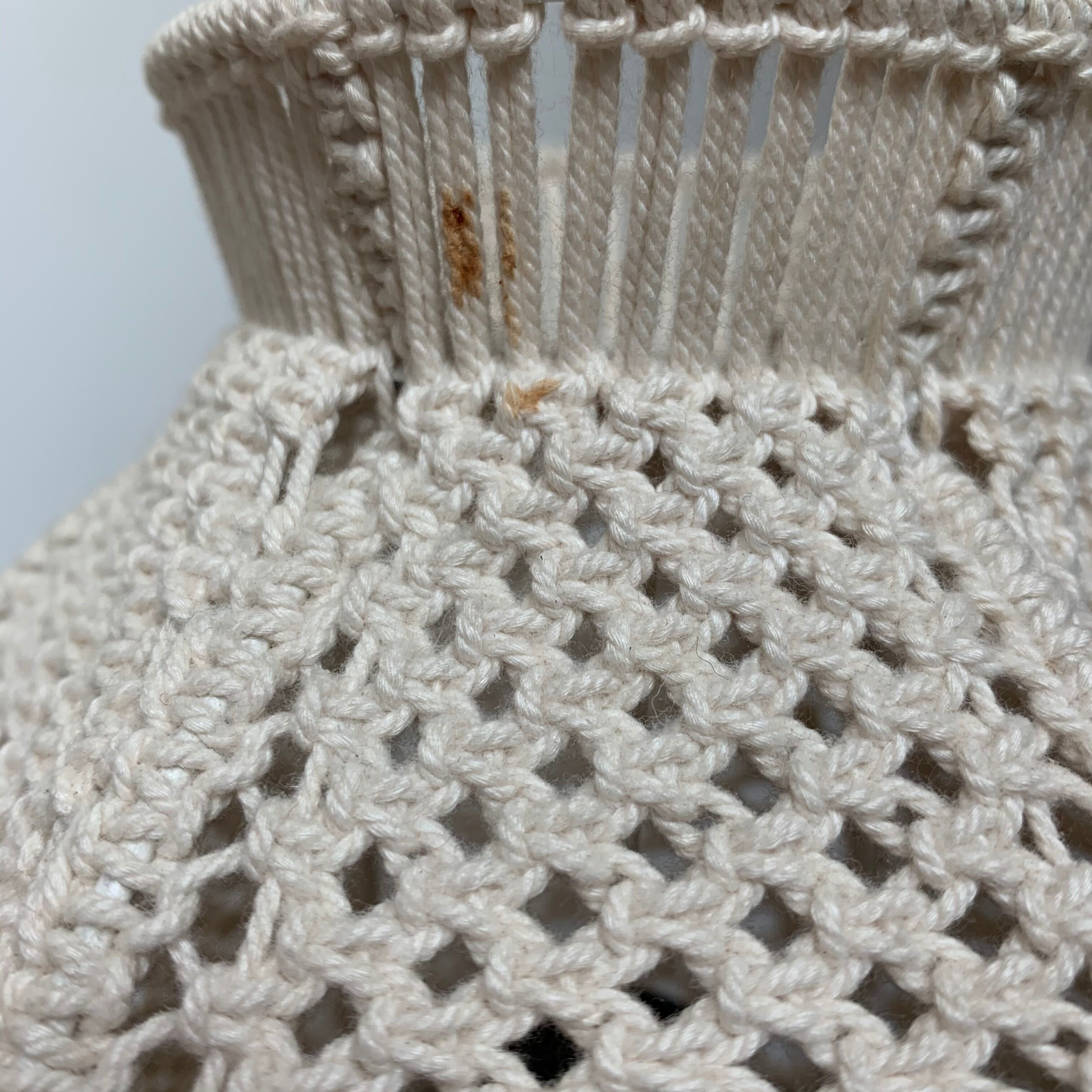 Macramé lampshade