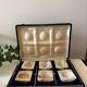 Onyx storage boxes in a velvet box