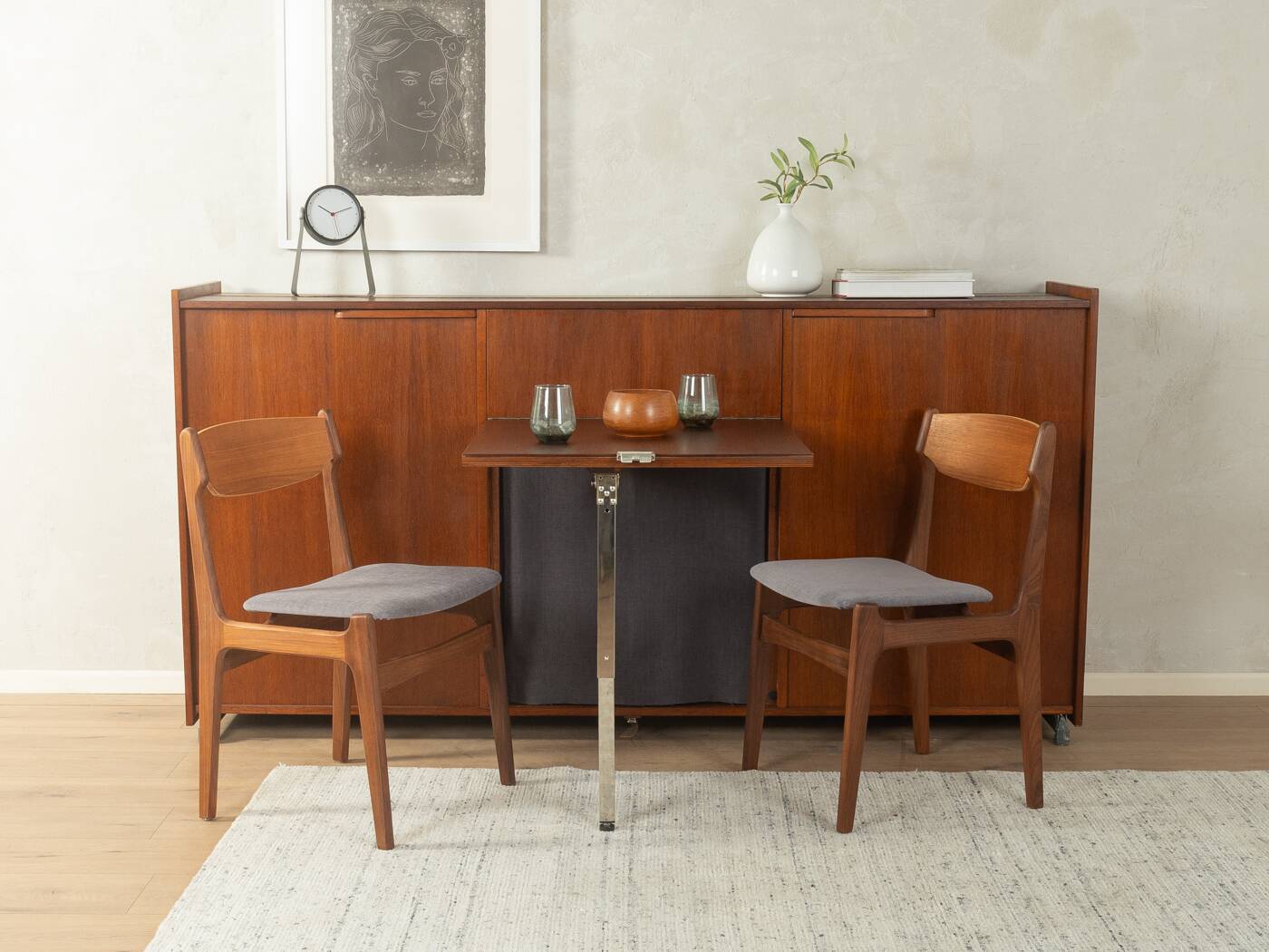 1960s Mid-Century folding-bed, vintage