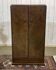 Small English Art Deco student wardrobe in walnut from the 1950s.