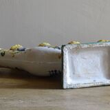 Italian Maiolica Ceramic Tulip Vase or Tulipière