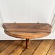 Curved wall console shelf