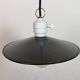 Industrial Blue Enamel Ceiling Light, 1950s