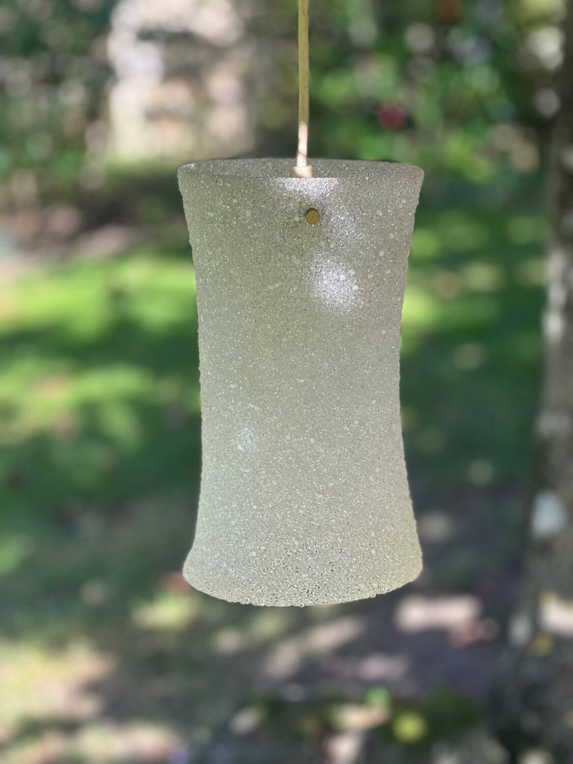 Vintage perspex pendant light