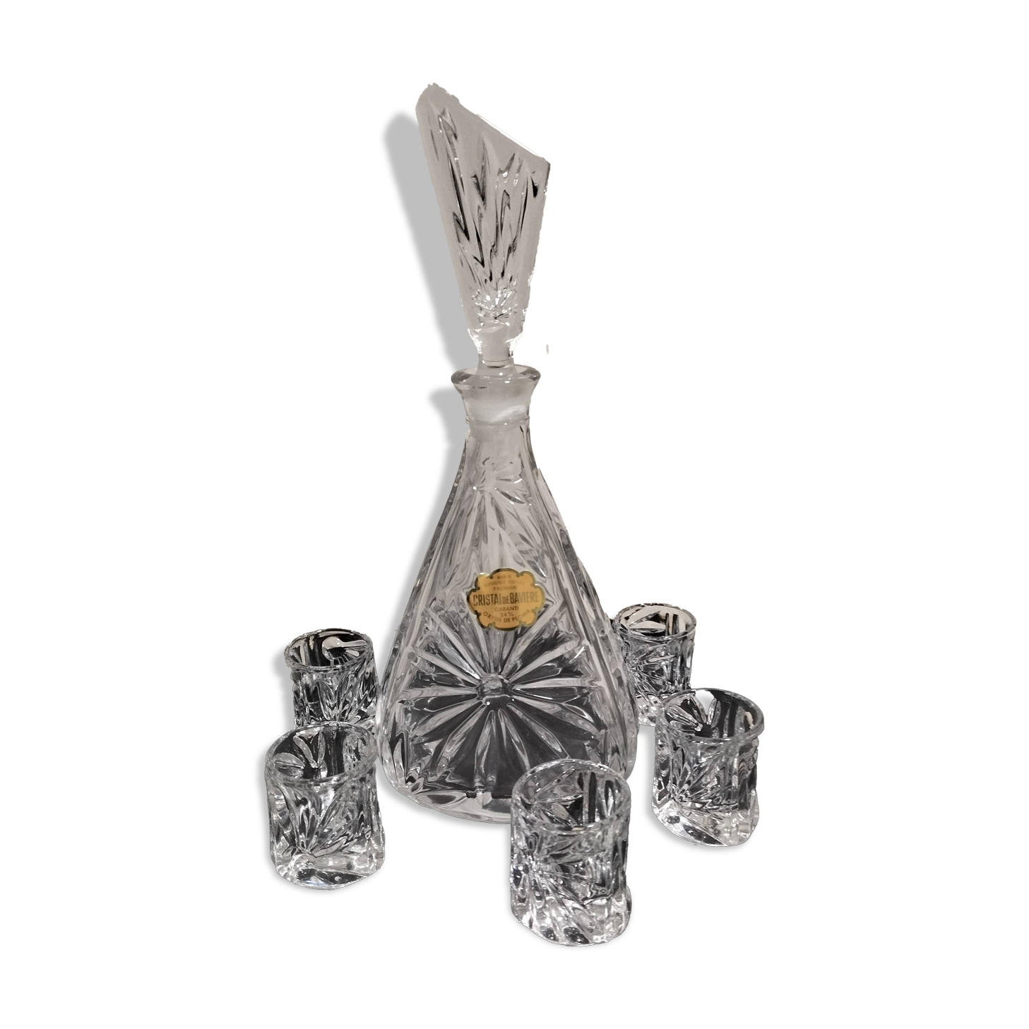 Service liqueur cristal de Bavière XX ieme siècle