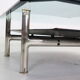 B&B Italia 'Diesis' Two-Tier Glass and Leather Coffee Table by Antonio Citterio