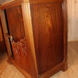Art Deco period bed and bedside table by Gauthier Poinsignon