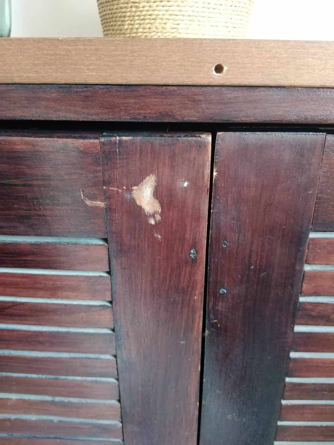Mahogany bar cabinet