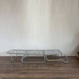 Modernist convertible armchair in the style of François Caruelle