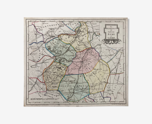 Carte ancienne Eure et Loire