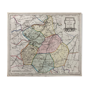 Carte ancienne Eure et