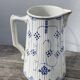 Antique Digoin Sarreguemines blue and white tea set