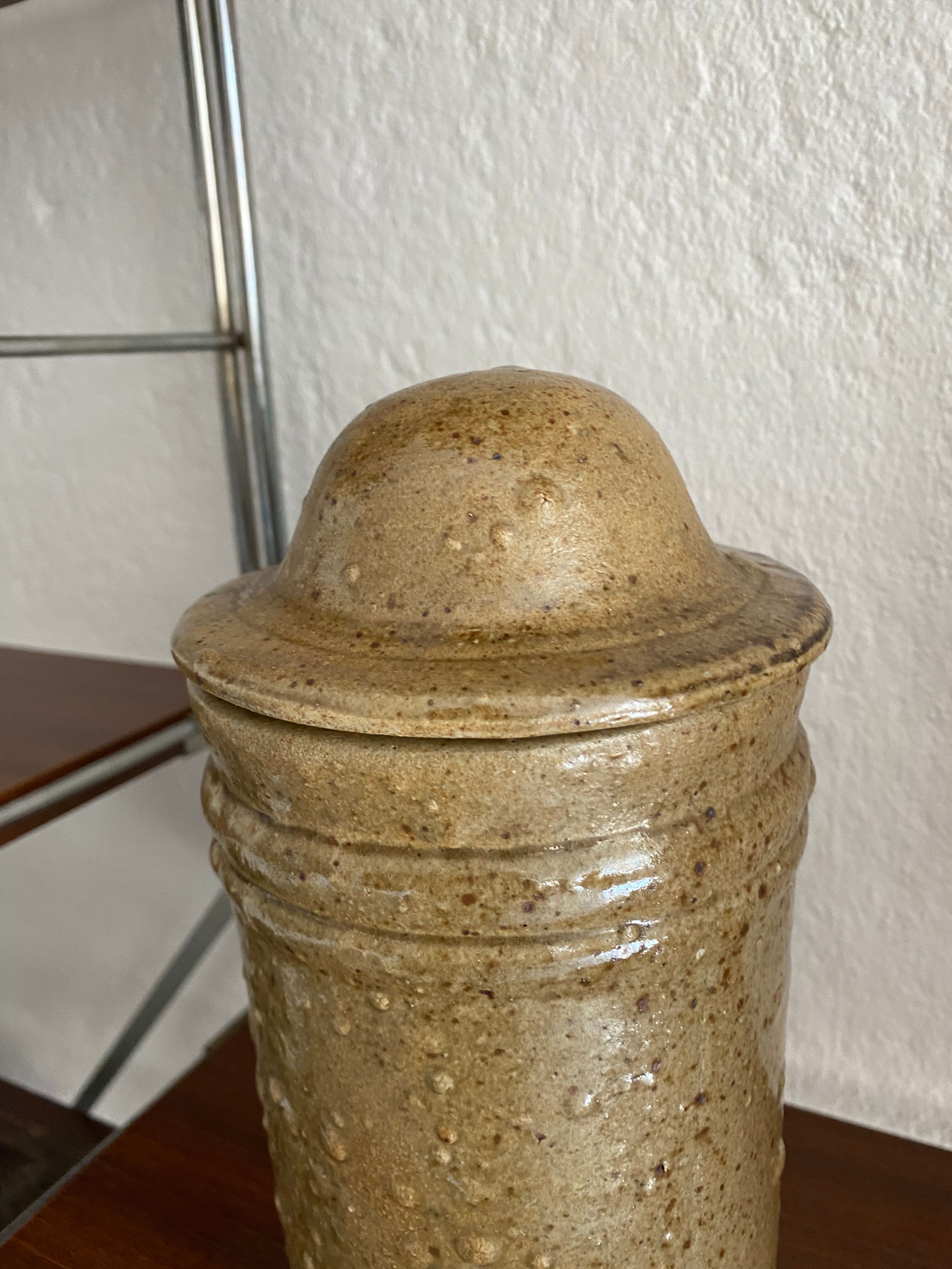 Vintage pyrity stoneware box