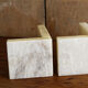 Pair of marble art deco book ends