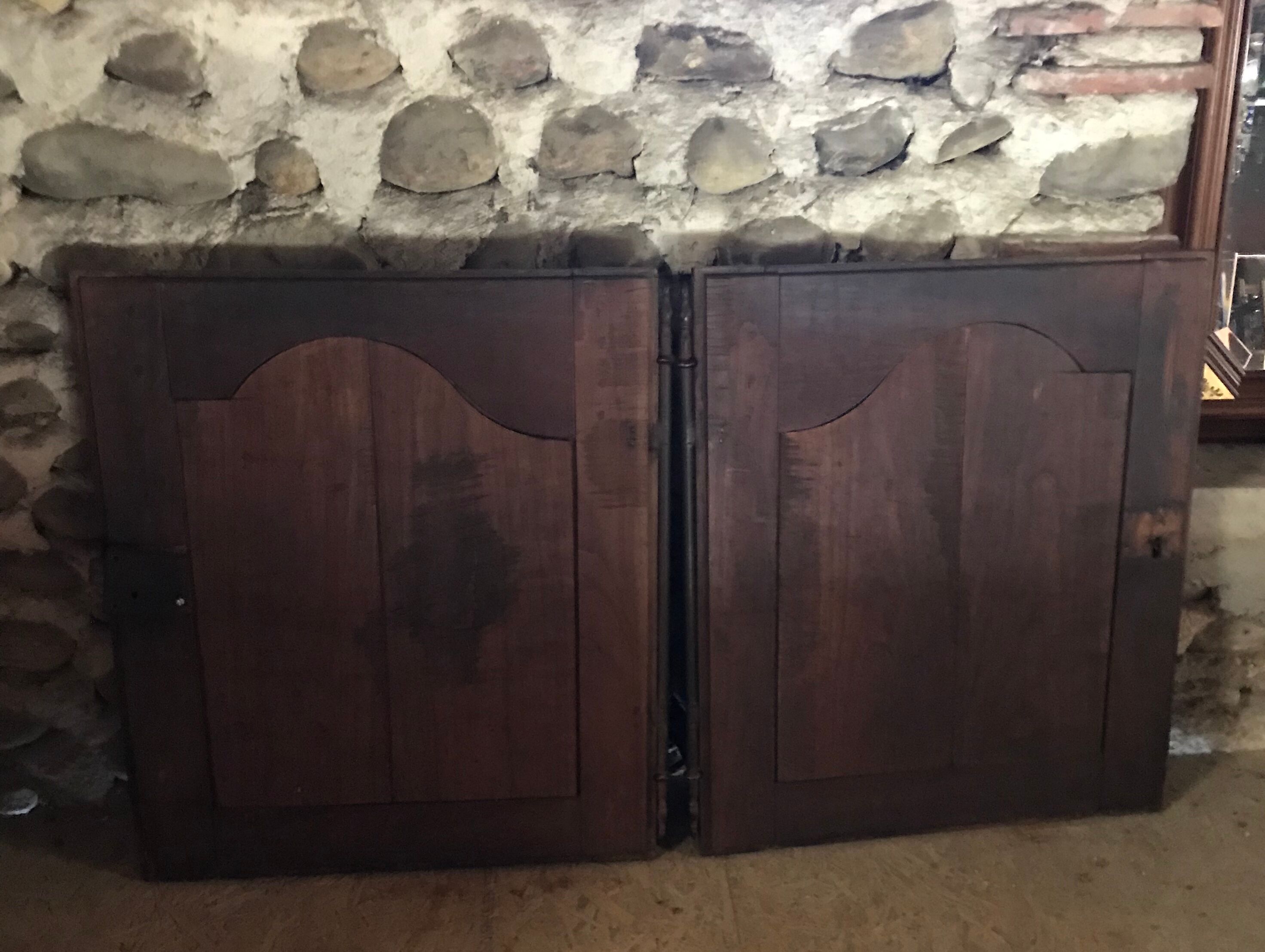Pair of buffet doors