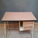 Vintage bureau in white formica