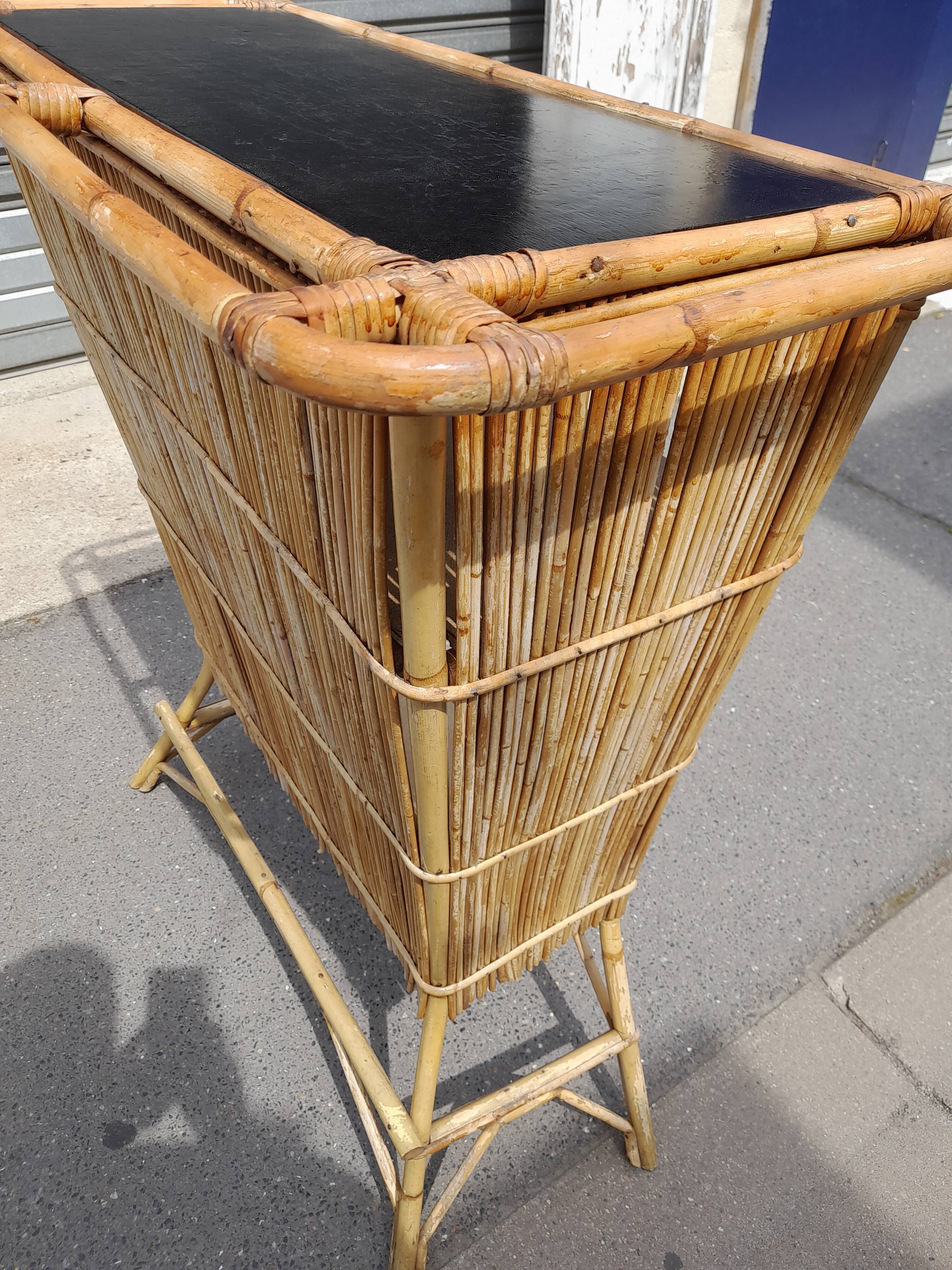 Rattan bar from the 60s
