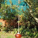 Vintage frosted glass suspension