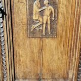 Small piece of furniture with 1 door, old oak jam cupboard