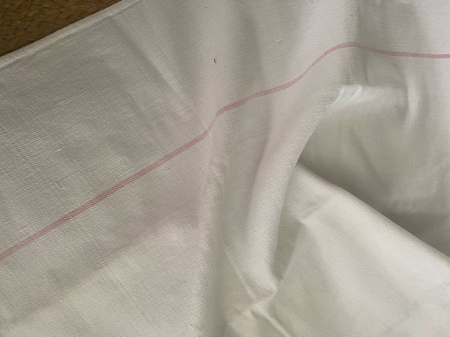Nappe de vigneron en chanvre et coton monogramme PB.