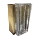Scandinavian Midcentury wall light in Crystal and Brass