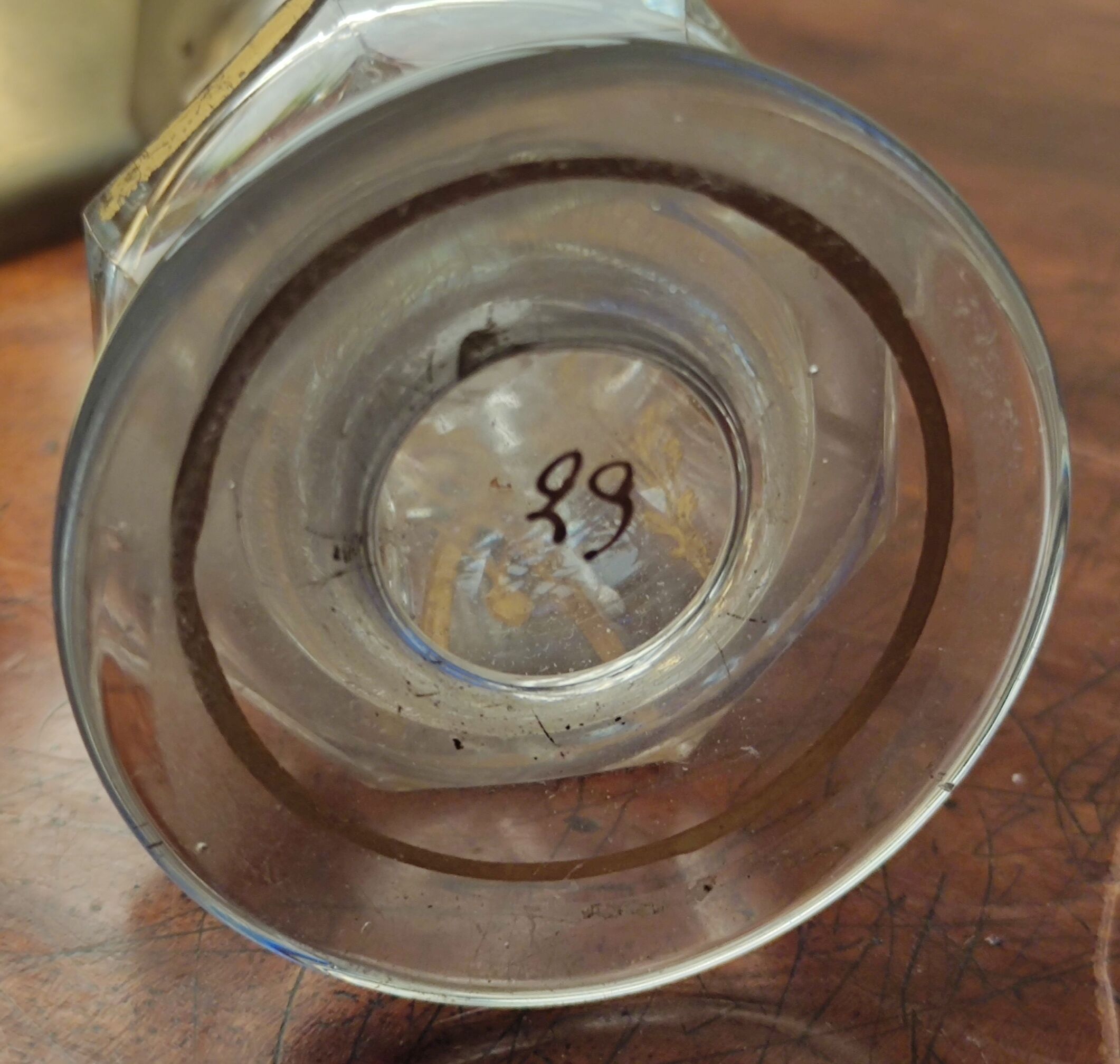 Carafon and small crystal glass from Baccarat/19th century