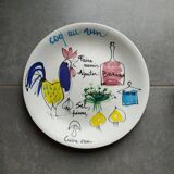 Assiette ancienne de Lili Voltz 1950 - 1960