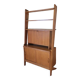 Bibliothèque avec secrétaire vintage en bois 1950