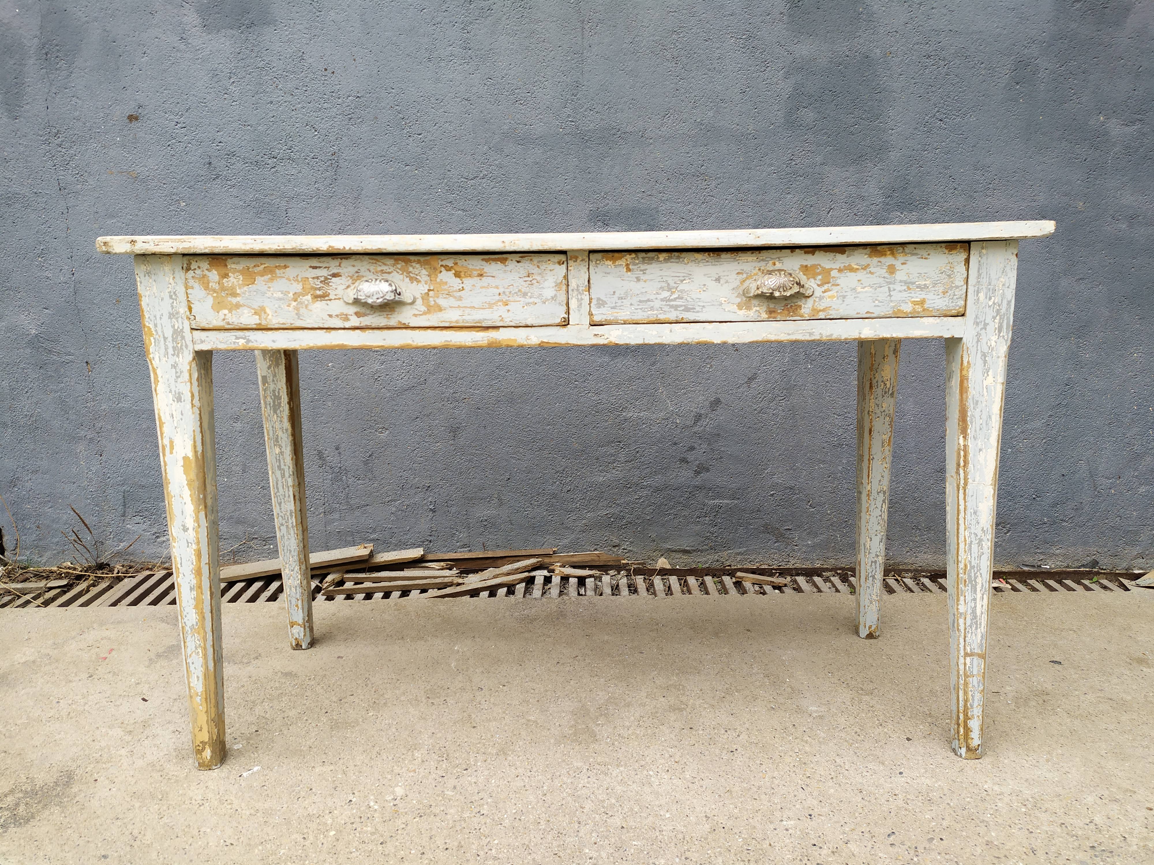 Rustic skated console table