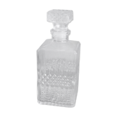Carafe à whisky en verre strié