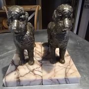 Pair of poodle bookends