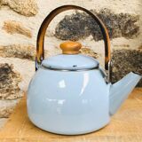 Vintage Scandinavian enamelled sheet metal kettle