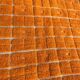 Authentic natural wool Beni Ourain rug in orange, 1.5/2.5 m.