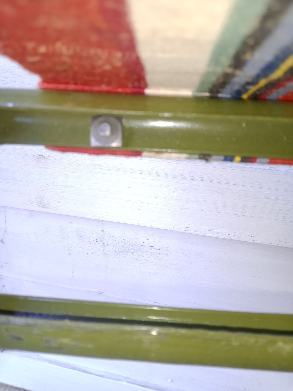 Vintage metal and canvas folding camping chairs