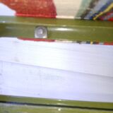 Vintage metal and canvas folding camping chairs