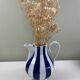 Cobalt striped carafe