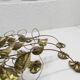 Pair of double flower bouquet sconces in brass 1960