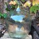 An old "Dame-jeanne" in blown glass, beginning of the nineteenth century
