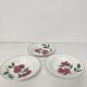 3 vintage floral soup plates Printemps Paris model Essonnes