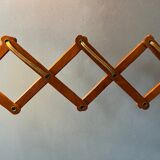 Vintage wooden scissors lamp