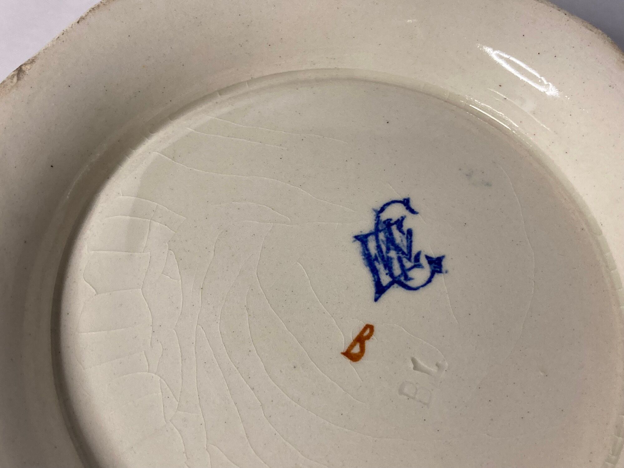 Old soup pot faience GIEN decoration to the rooster early twentieth century