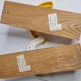 Pair of vintage "Ghidini Italy" coat hooks, two hooks, 20 cm